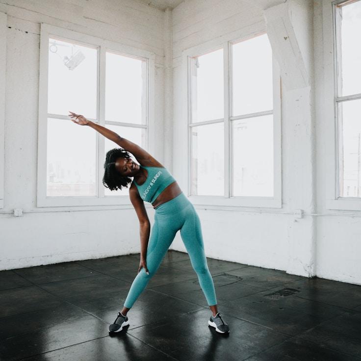 Professional gym with weight equipment